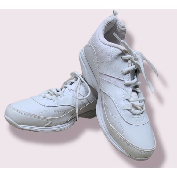 Womans Safe T Step White Lace Up Comfort Work Shoes Slip Oil Resistant 9W - Picture 2 of 8